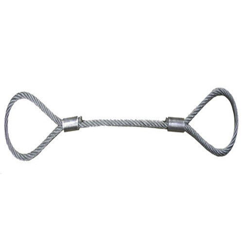 6*19W + IWR Both End Soft Eye Spliced Wire Rope Sling Single Leg 1/4" x 20'