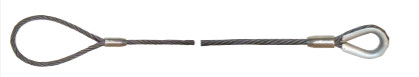 Marine Log Lashing Steel Wire Rope with Thimble and Soft Eye Loop 6x24 FC API 9A 22mm 24mm 26mm