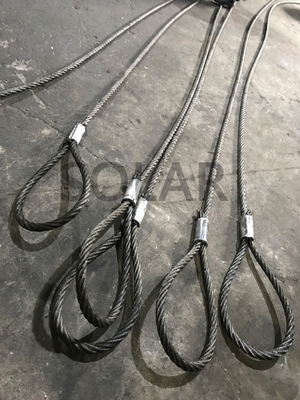 Foot Wire Rope (6X24mm)L=20mtrs Standard Size of Eye Splicing Thimble - Thimble A=20mtrs, B=150mm, C=115mm Dia: 24mm