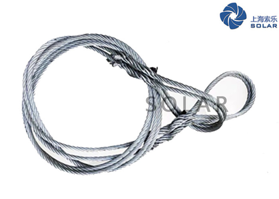 CONNECTING  WIRE 26mm X 3.0M EYE MECHANICAL SPLICE INTERMEDIATE WIRE ON END TO END WITH THIMBLE