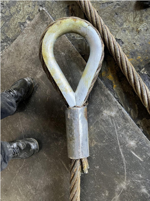 Slings With Both Ends Aluminum Ferrules Mechanically Spliced Heavy Duty Lifting