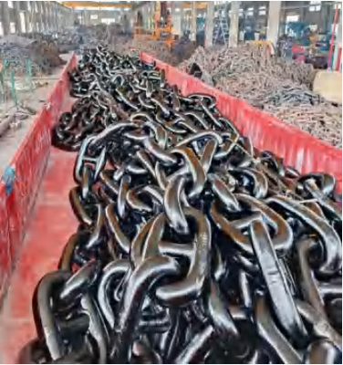 Galvanized Mooring Swivel Shackles Marine Stud Link Anchor Chain
