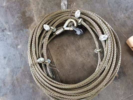 Manufacturer 22mm Pressed Steel Wire Rope Sling Using on The Structure Construction
