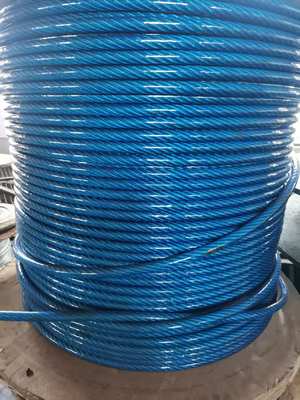 Galvanized PVC Coated Steel Wire Rope for Heavy Duty Use