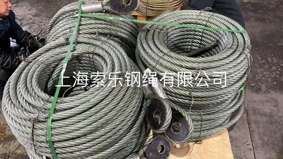 Shanghai Customized Steel Wire Rope Sling for Construction Structures
