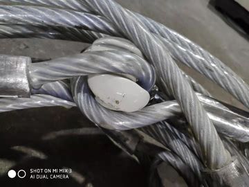 Machine Pressed Wire Cable Sling With Insulating Porcelain Insulator Coated Surface