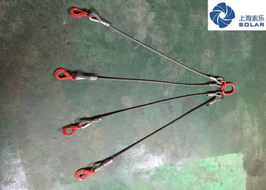 Synthetic Single Leg Wire Rope Sling End With Master Link And Safety Hook
