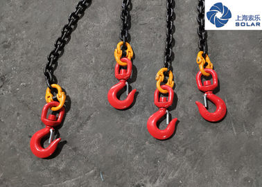 Us Standard Lifting Chain Slings , 4 Leg Chain Sling Safety Factor 4:1