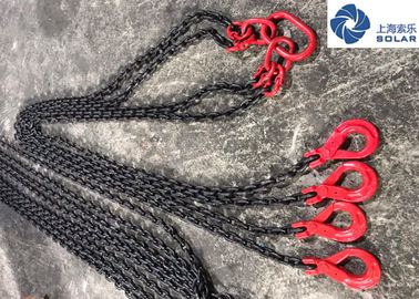 Us Standard Lifting Chain Slings , 4 Leg Chain Sling Safety Factor 4:1