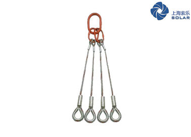 4 Leg Bridle Sling , Four Leg Wire Rope Sling With Long Service Life