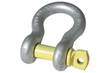 Galvanized Wire Rope Hardware , G209 Lifting Screw Pin Bow Shackle