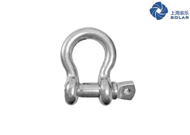 Galvanized Wire Rope Hardware , G209 Lifting Screw Pin Bow Shackle
