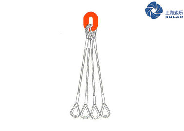 Customized 3 Leg Bridle Synthetic Rope Slings For All Common Hitches
