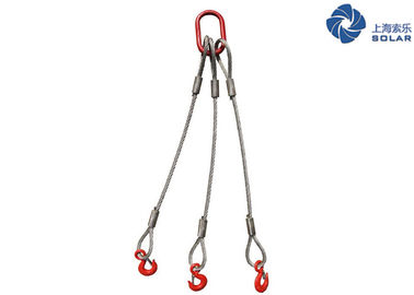 Customized 3 Leg Bridle Synthetic Rope Slings For All Common Hitches