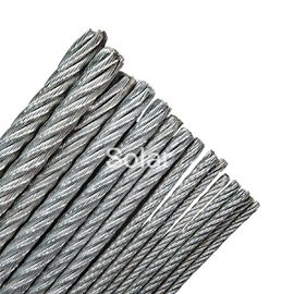 Galvanized / Ungalvanized Steel Wire Rope 6x25Fi+FC 6x25Fi+IWRC Construction