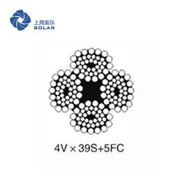 Strong Breaking Force Steel Special Wire Rope 4Vx39S+5FC 4Vx48S+5FC