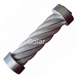 Large Diameters High Tensile Steel Cable 4:1/5:1/6:1 Safety Factors For Heavy Rigging
