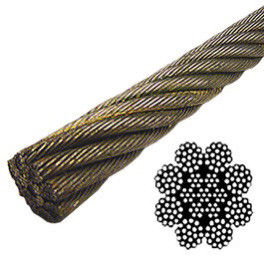 Large Diameter Steel Rope Cable , Steel Core Wire Rope 8x55SWS 8x61FWS 8x64SFS