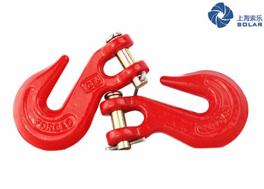 Customized Size Cargo Lashing Equipment Welded Binder Chain With Hook