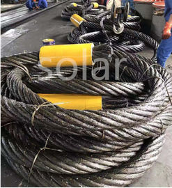 Heavy Duty IWR/IWS/FC Core Marine Grade Steel Wire Rope With Thimble Slings