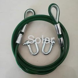 Customized Steel Trailer Rope End With Hook/Shackle Oilless Stell Wire Rope Car Towing Pull equipment