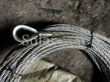 Galvanized wire rope U4xSes39 non-rotating, RHRL, dia36mm, inside end JIS B 2802 thimble A40 pressed, outside end plain