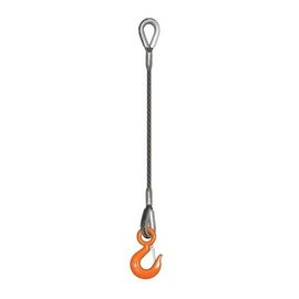 Alloy Link & Hook End 6mm Wire Rope Sling