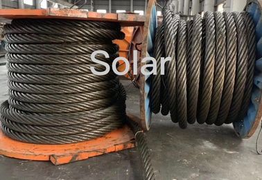 Contacted Marine Lifting 8xK36WS+IWR Steel Wire Rope For Derricking
