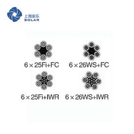 Lifting 6x26WS+IWR 6x26WS+FC Galvanized Steel Wire Rope