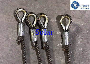 High Strength 18x7+IWS Splice Steel Wire Rope Sling With Thimble Eye