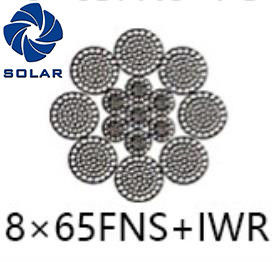 High Strength Derricking 8x65FNS+IWR Steel Wire Rope