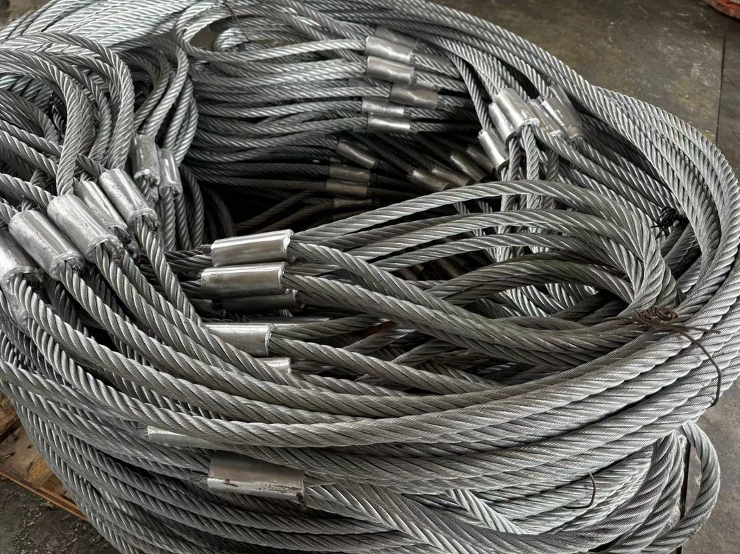 stanchian Wire rope Oil less clean wire non lubracation 6x24+FC 22mm 24mm 26mm in different length delivery to ship