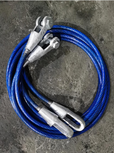 7mm Steel Wire Rope Sling Lifting Ungalvaizaed / Galvanized