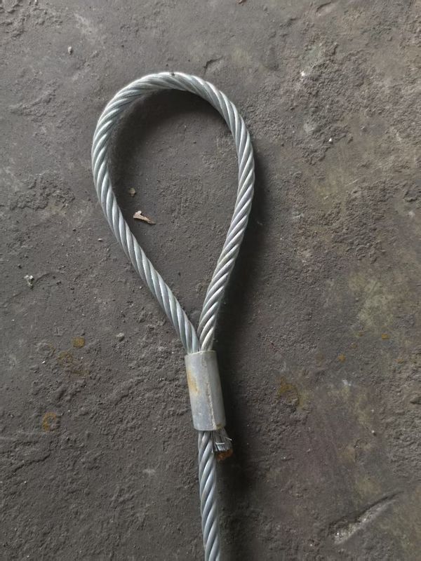 Steel Wire Rope Galvanized 6*36WS+IWRC 20mm-120mm 1770/1960Mpa Loop-Loop Thimble-Thimble
