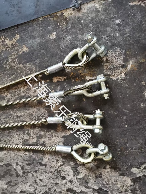 Manufacturer 22mm Pressed Steel Wire Rope Sling Using on The Structure Construction