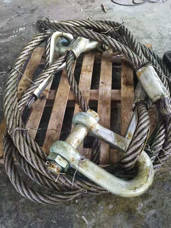 Shanghai Customized Steel Wire Rope Sling for Construction Structures
