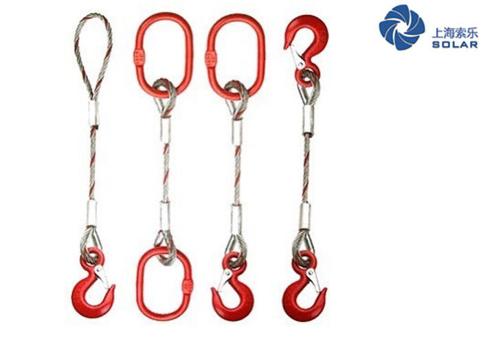 Single Leg Customized Synthetic Rope Slings End With Thimbled Eye