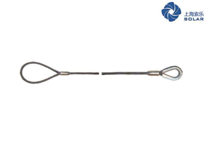 Single Leg 1/4"X20' Soft Eye Spliced Wire Rope Sling
